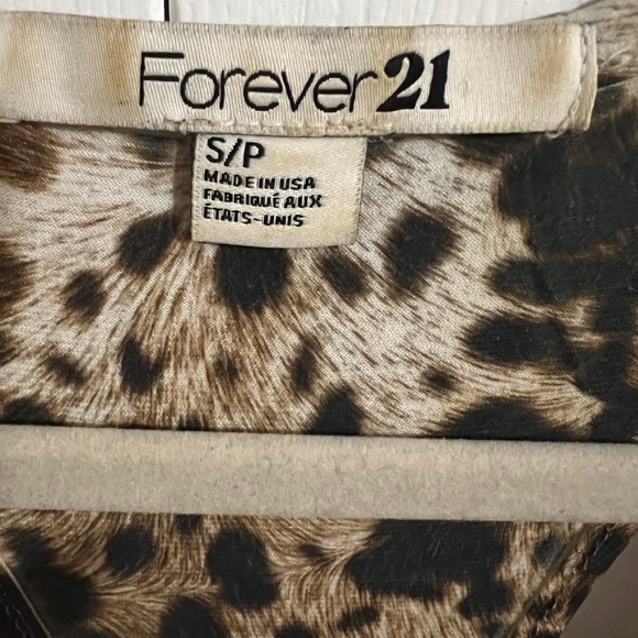 Forever 21 Leopard Print Tank Top Size Small/P - Picture 3 of 4